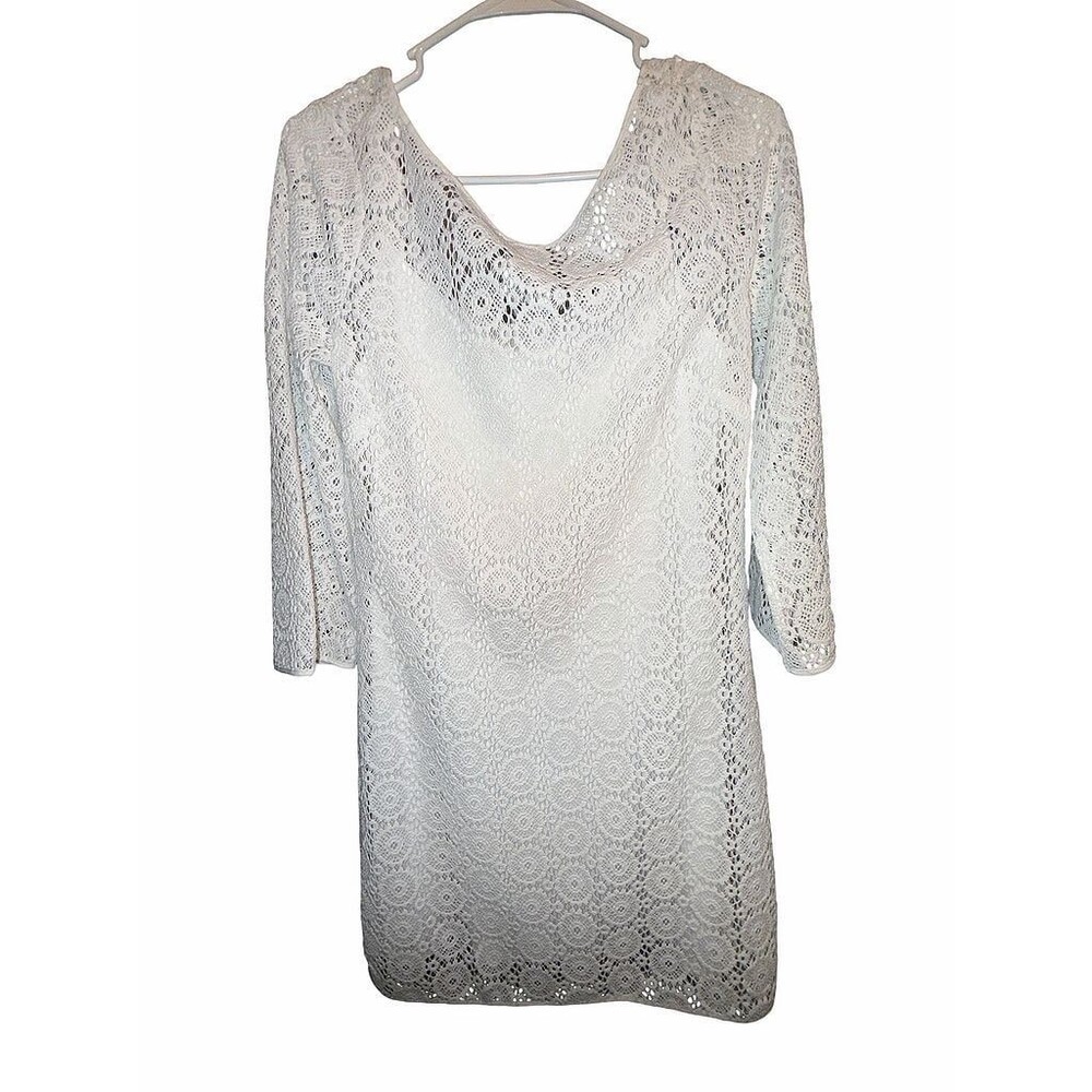 NWT Lilly Pulitzer Topanga Resort White Breakers Lace Cocktail Dress Size M